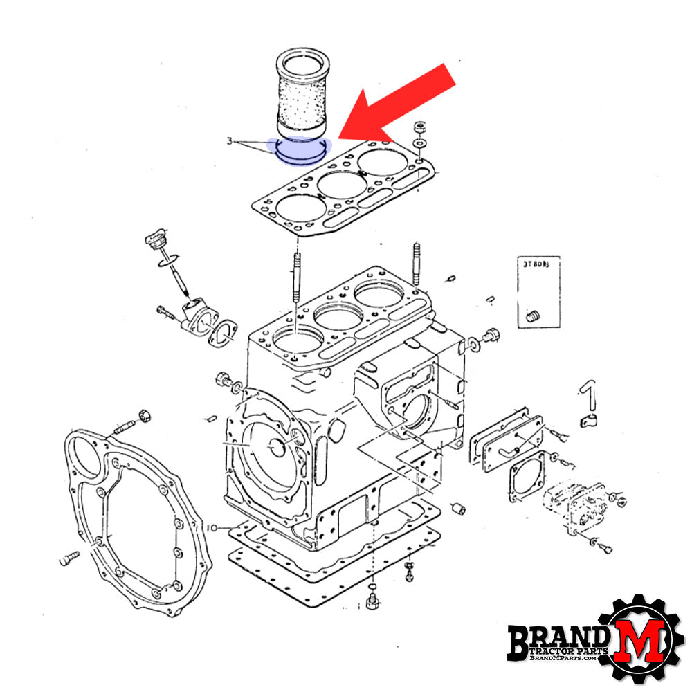 Cylinder Sleeve O-ring (each)