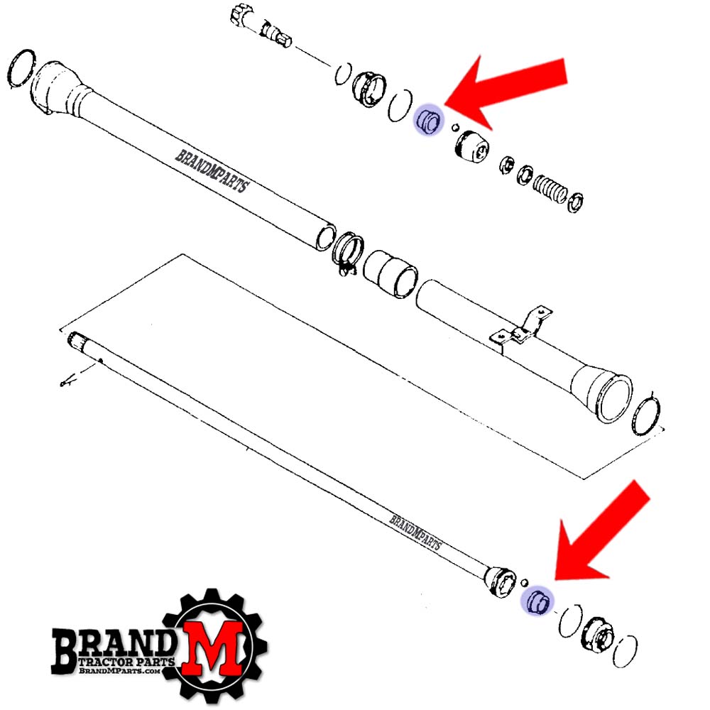4wd Driveshaft Sleeve - each (JD)