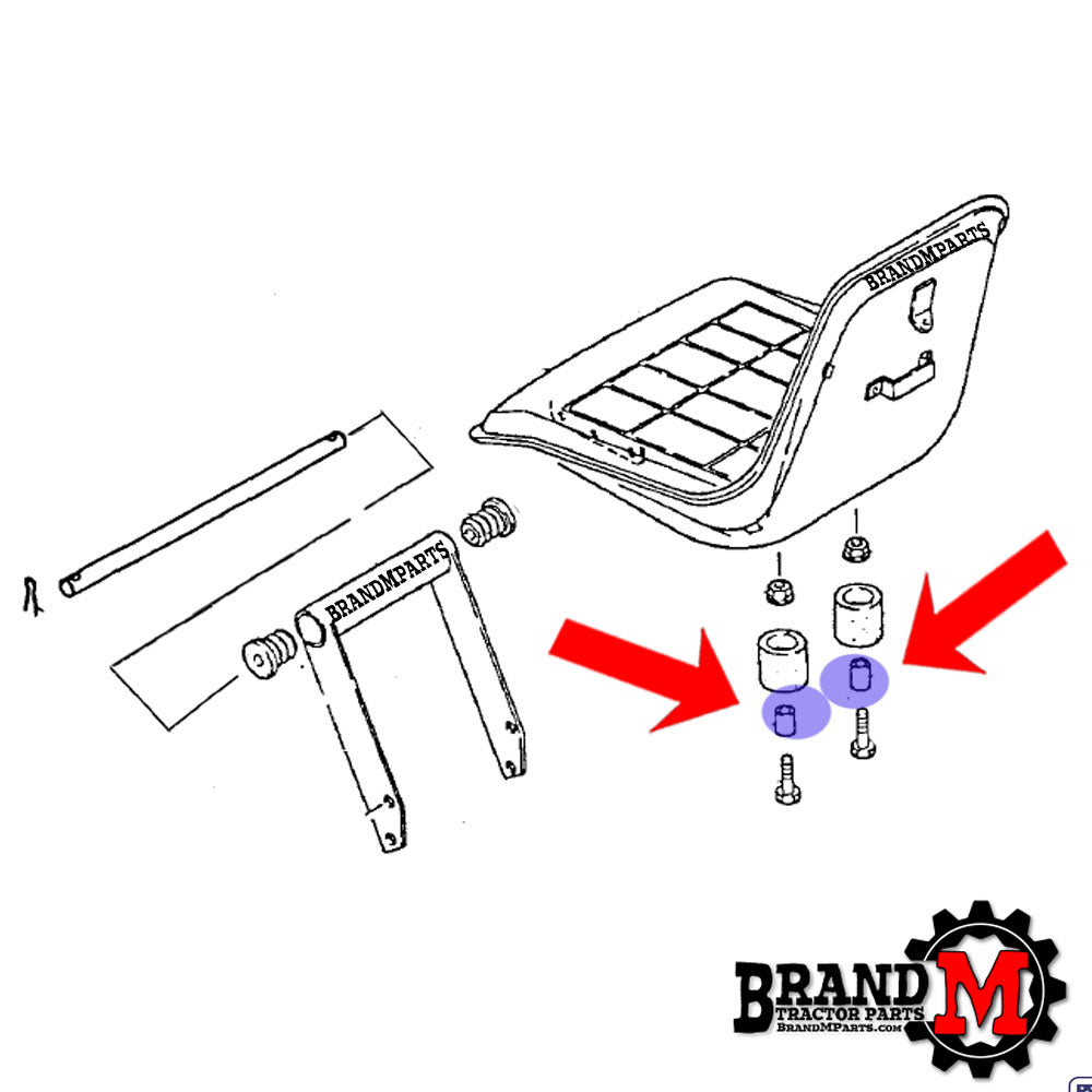 Seat Spring Cushion Bushing (each)