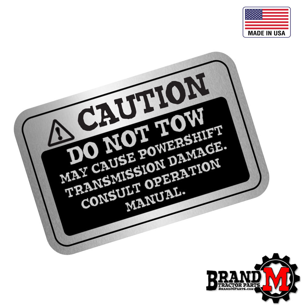 Do Not Tow Decal