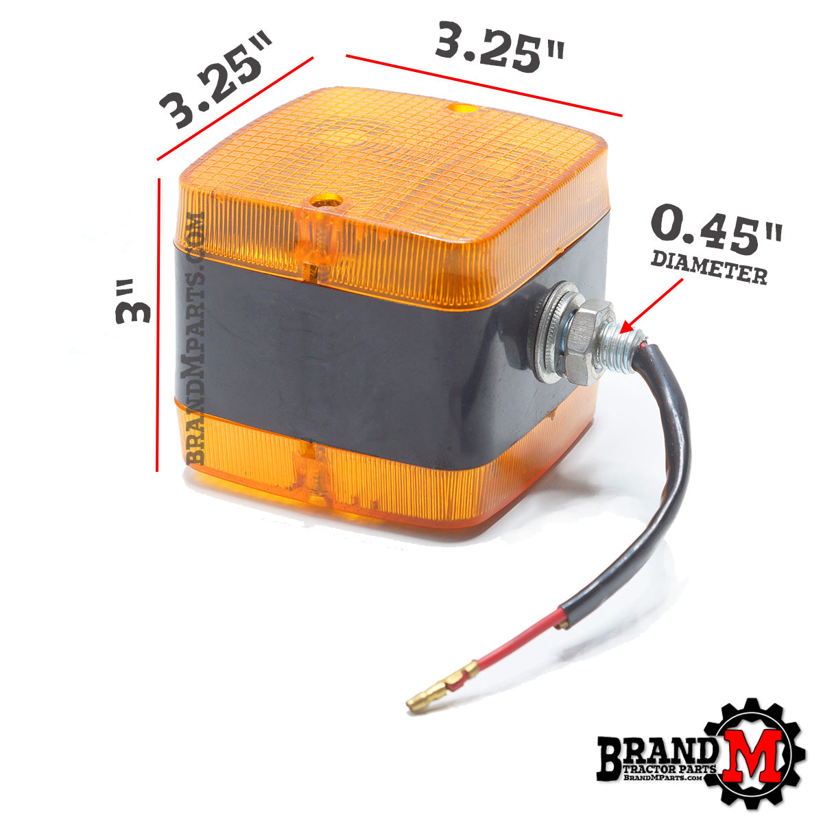 SQUARE FENDER LIGHT (3.25")