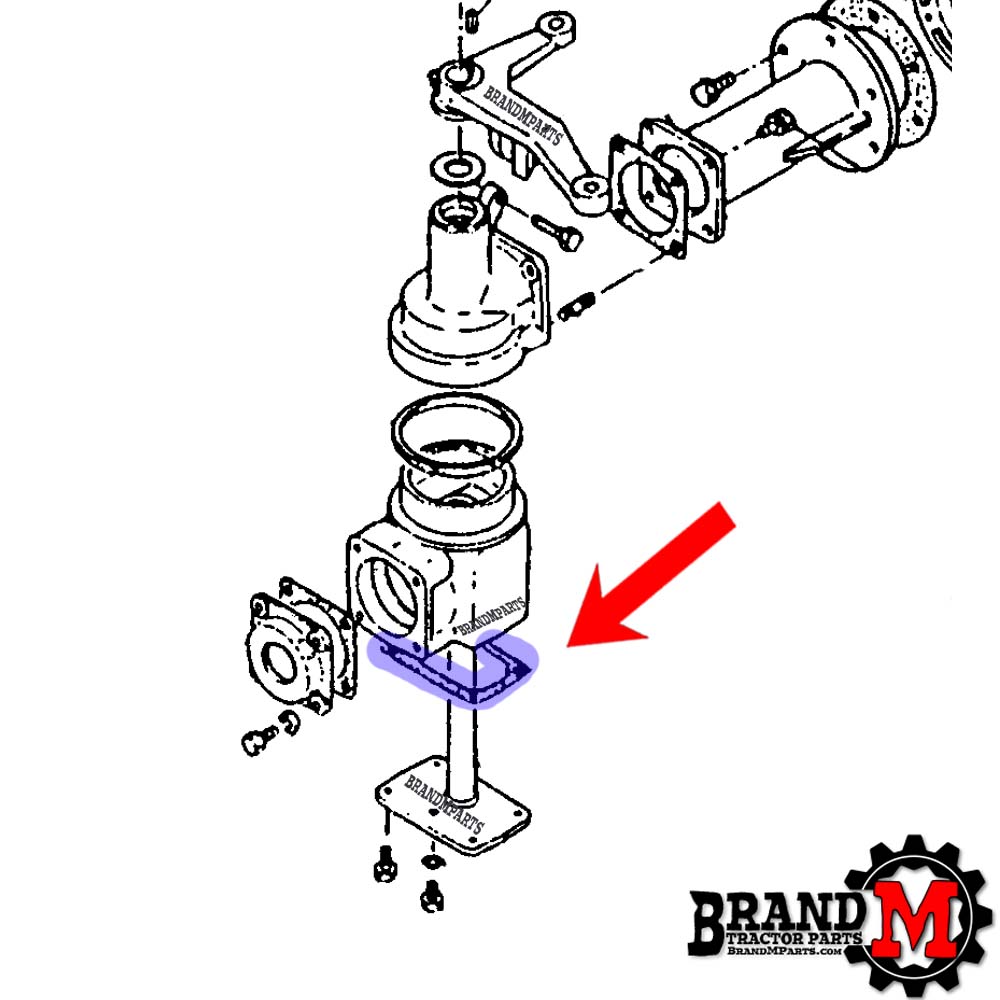 Front Knuckle Lower Gasket (each)