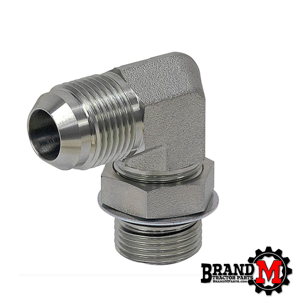 JIC 6 MALE X SAE 8 MALE 90 DEGREE HYDRAULIC FITTING
