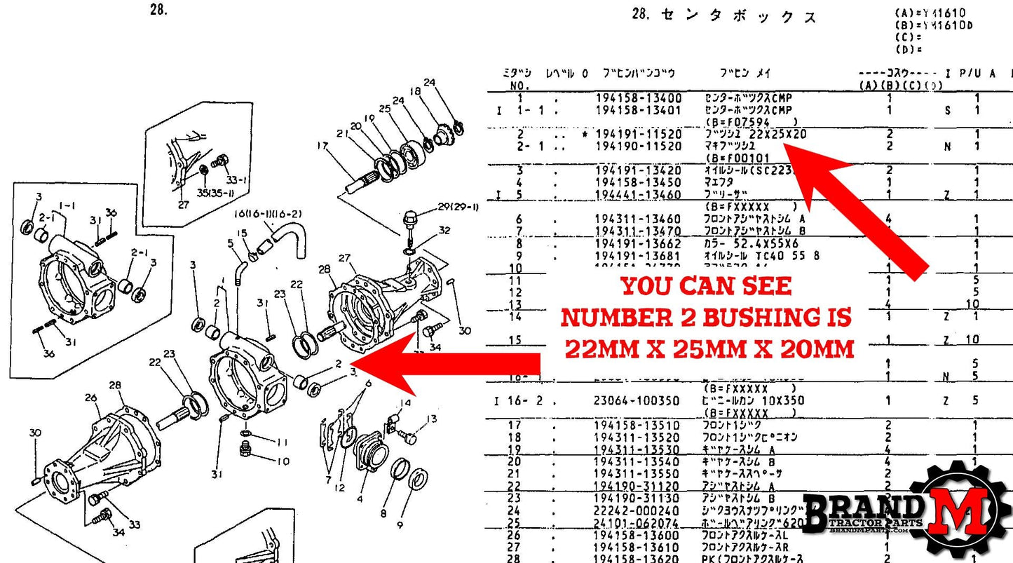 Yanmar YM1600 Parts Manual