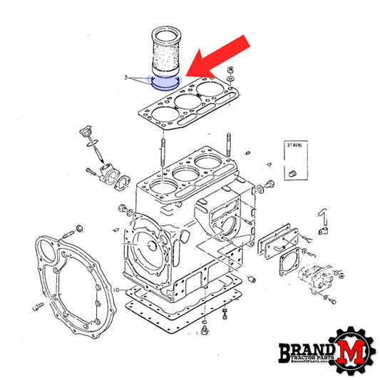 Cylinder Sleeve O-ring (each)