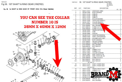 Yanmar YM330 / YM330D Parts Manual