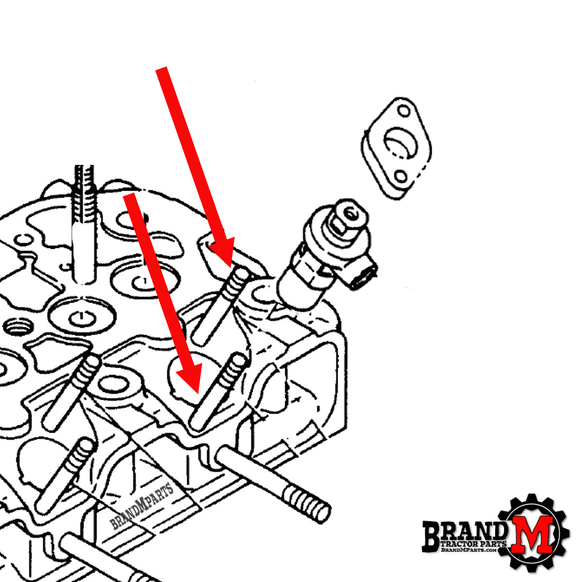 INJECTOR HOLD DOWN STUD (EACH)