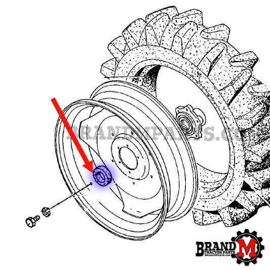 REAR AXLE HUB WASHER (1/2" THICK)