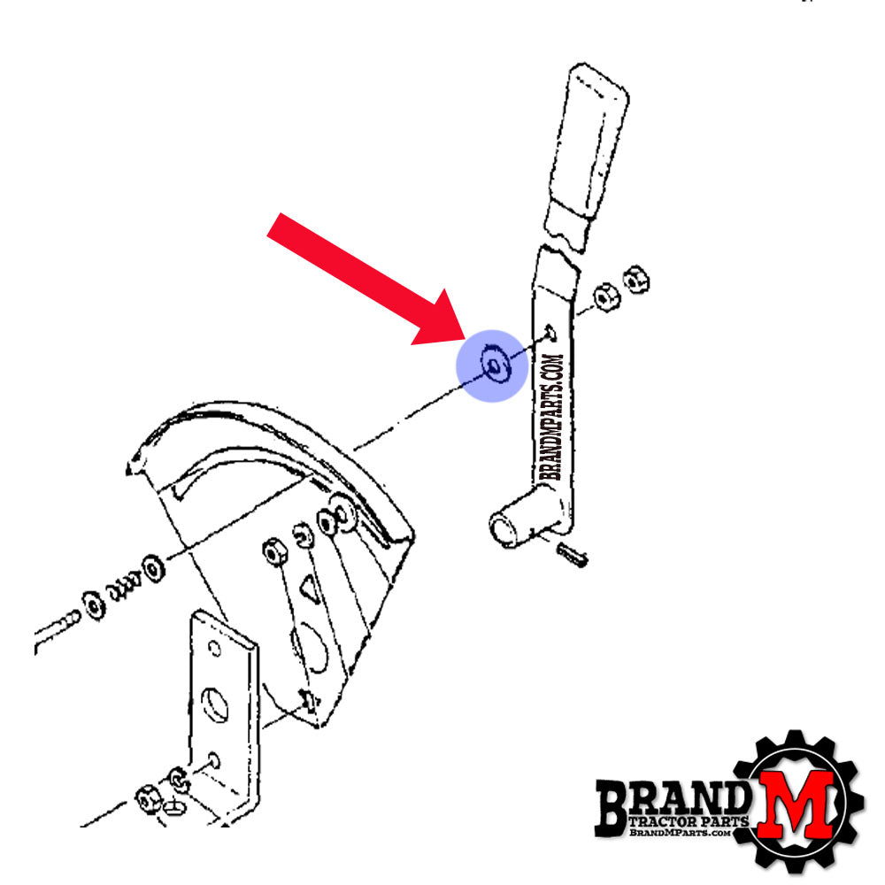 FRICTION WASHER - THREE POINT LEVER