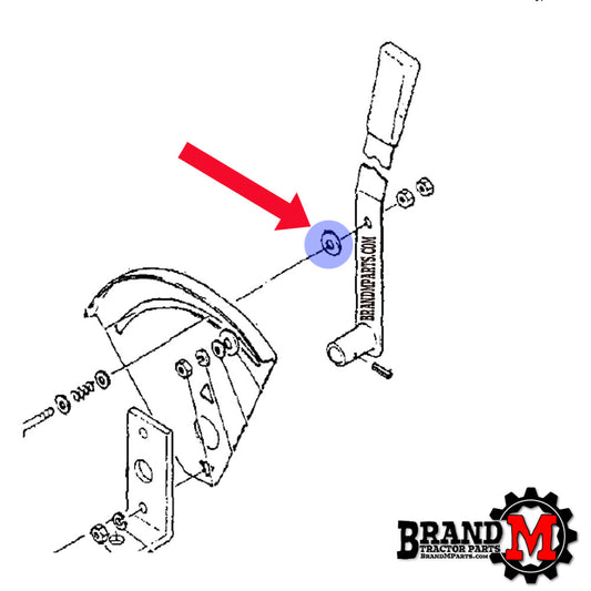 FRICTION WASHER - THREE POINT LEVER