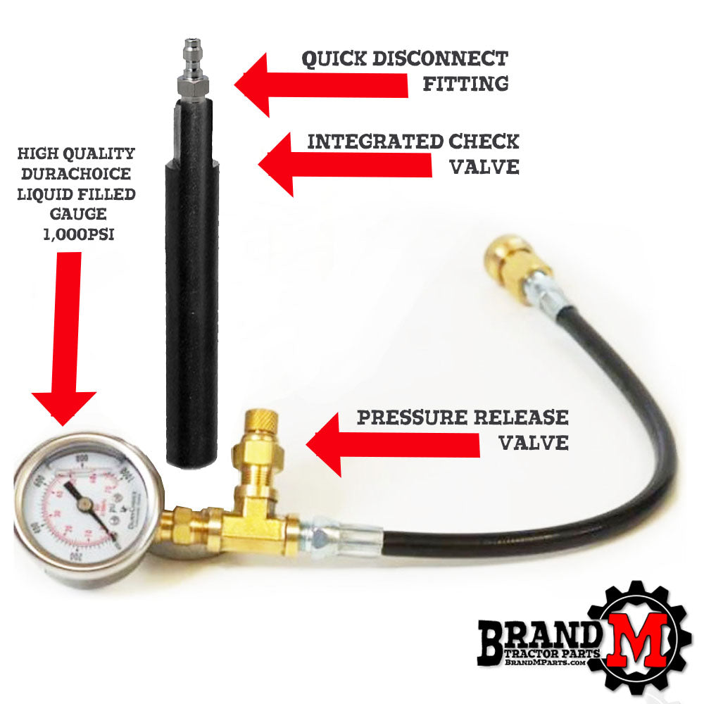 John Deere Diesel Compression Tester KIT For 790 870 990 4300 4400 441 ...