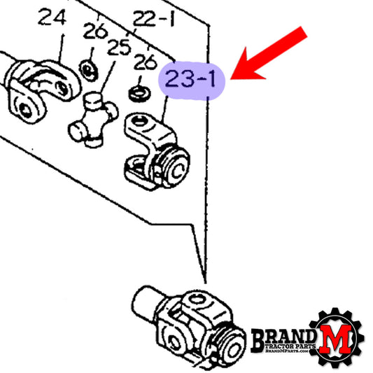4wd Yoke (splined - Transmission side)